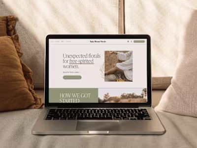 Squarespace Website Design for a Florist Shop