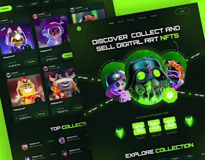 NFT Marketplace Website Design