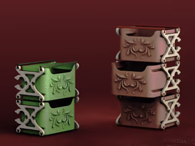 3D Printable Modular Drawer System Design