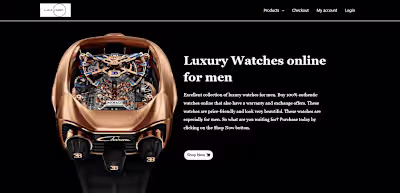 Luxury Watz eCommerce Website Development