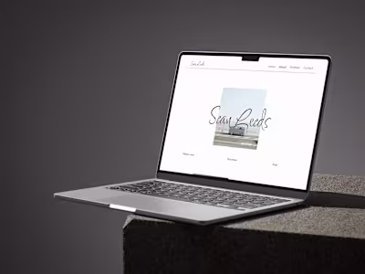 Photography Landing Page Design