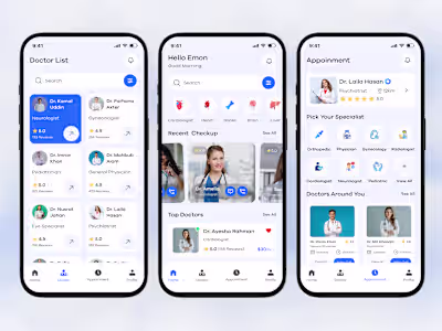 Doctor Appointment App UI Design