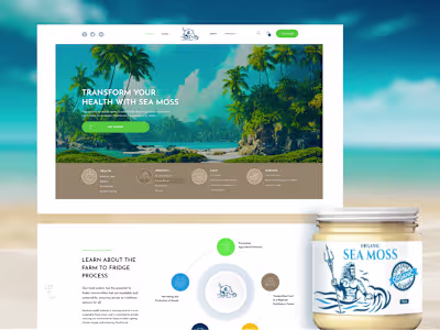 Shopify Design for Neptune Sea Moss Supplements