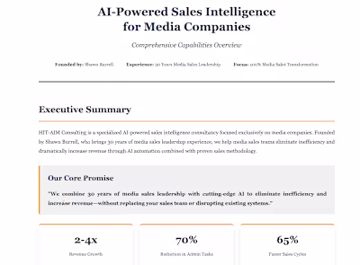 "From Power Point Deck to Interactive Landing Page" BEFORE: ...