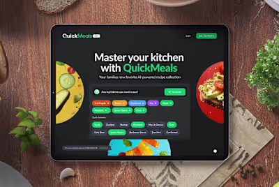QuickMeals AI - Brand Identity and Product Design 