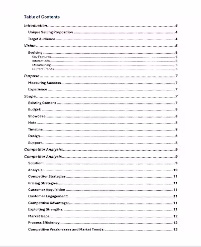 Planning & Strategy For Web Application