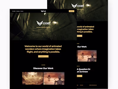 Coat Studio Squarespace Website Design Portfolio