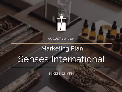 Marketing Plan for a Perfume Company