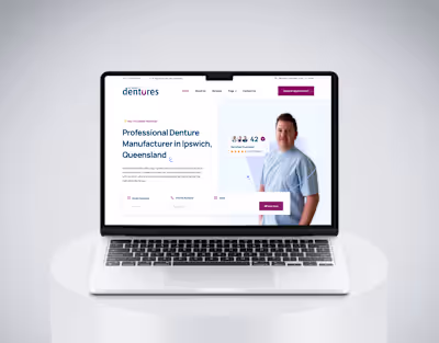 Dentist Portfolio Landing Page Design