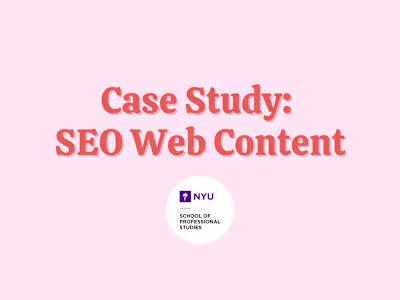 Case Study: SEO Web Content for New York University