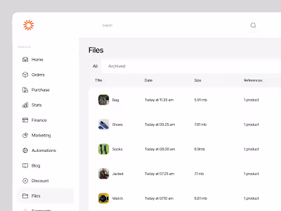 File Management Dashboard