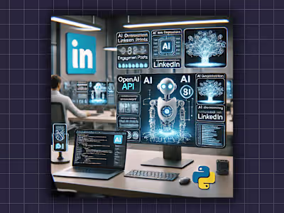 End-to-End AI-Enhanced Content Generation for LinkedIn Creators