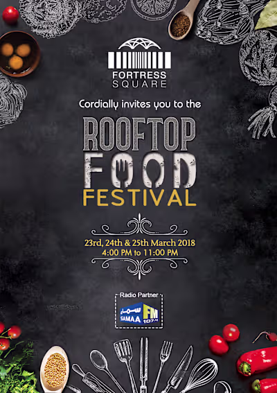 BRANDING OF FORTRESS SQUARE ROOFTOP FOOD FESTIVAL