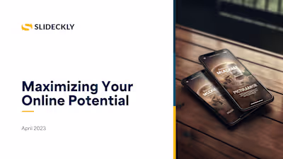 Digital Marketing Proposal Deck