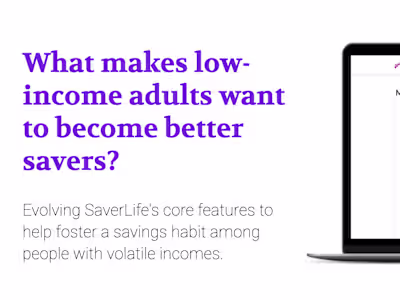 What makes low-income adults want to become better savers?