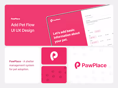 PawPlace - Add a pet listing flow UI UX design