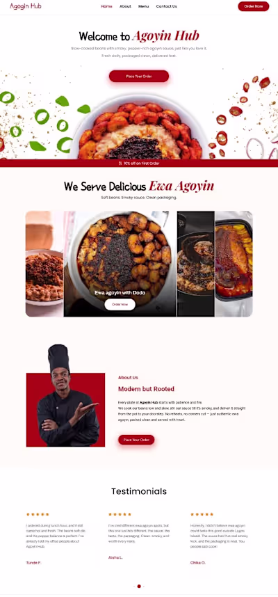 Hey everyone! I recently built a simple website for a local ...