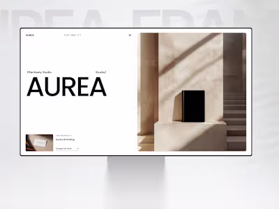 AUREA Studio/Agency Website