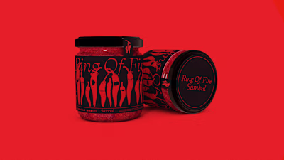 Ring of Fire Hot Sauce Brand Identity