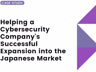 Japan Marketing Manager for Cybersecurity Software Company