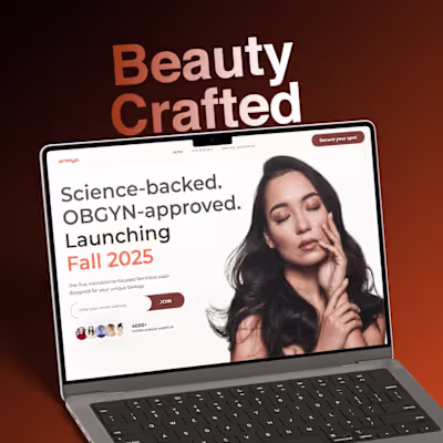 A thoughtfully crafted product landing page designed to comm...