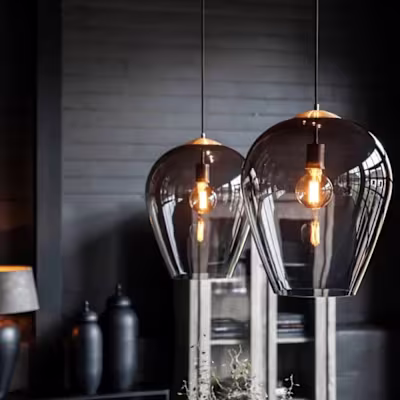 The Smokey Fade Glass Pendant Fancy Light In Pakistan 