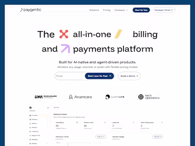 Paygentic | Payments & Billing Infrastructure for AI Agents