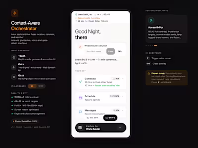 An AI-powered personal assistant dashboard