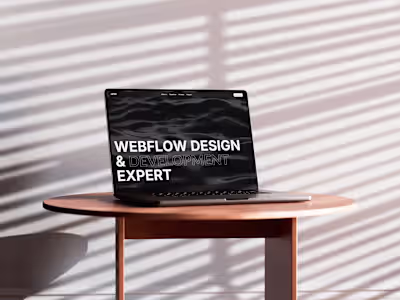 Cinematic Webflow Website for Noir Studio