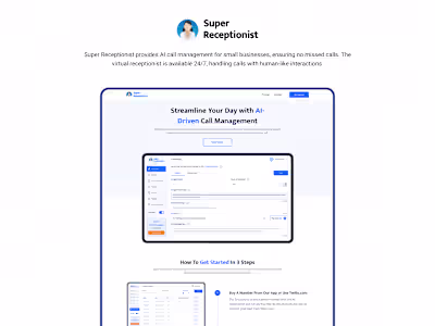 Super Receptionist – AI Call Handling System