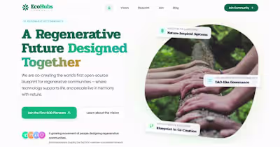 EcoHubs.community - A Regenerative Future Designed Together