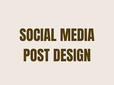 Social Media Post Design