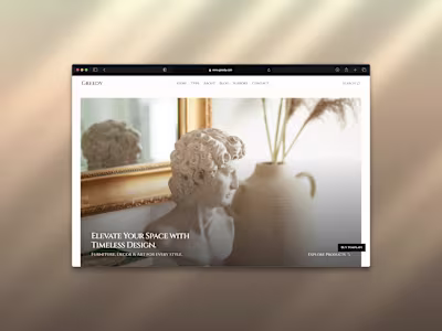 Greedy – Bold & Refined Interior Design Website