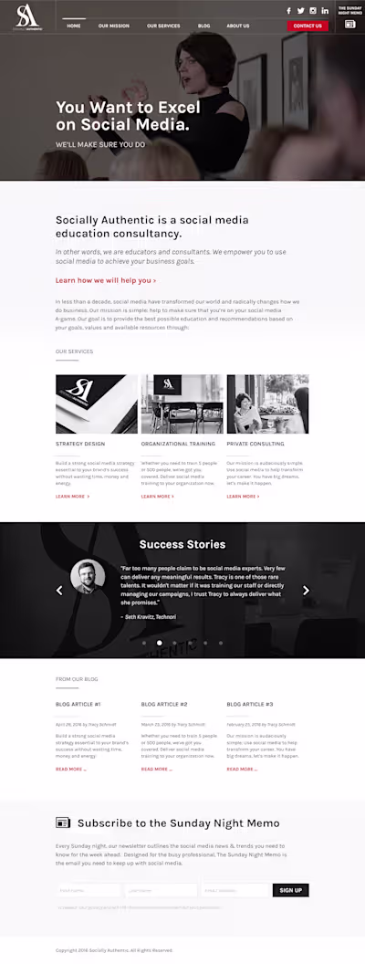 Website Design Services for Socially