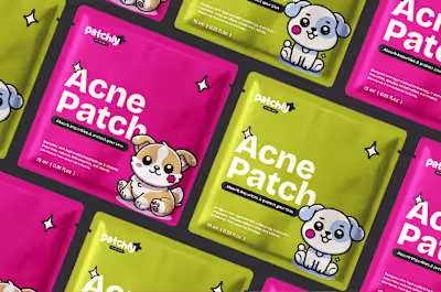 Patchly Skincare | Branding & Packaging Design 