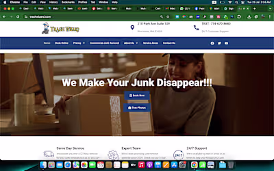 SEO and Website Redesign for Junk Hauling Services