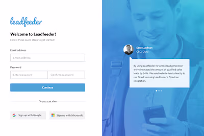 Leadfeeder Onboarding