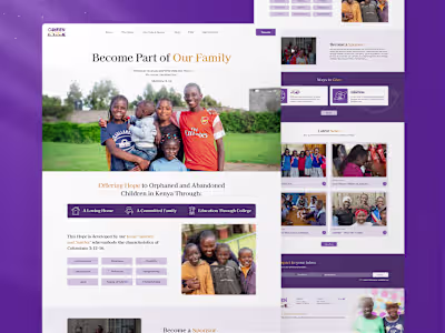 NGO Child Welfare | Elementor based Wordpress Site + UI Design