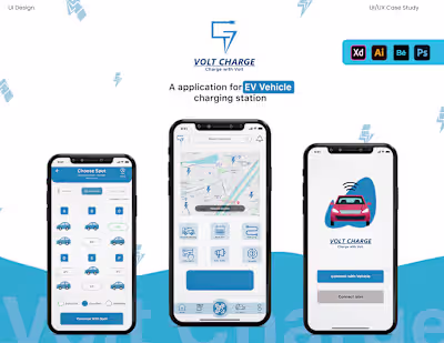 UI Design For Ev charging station App