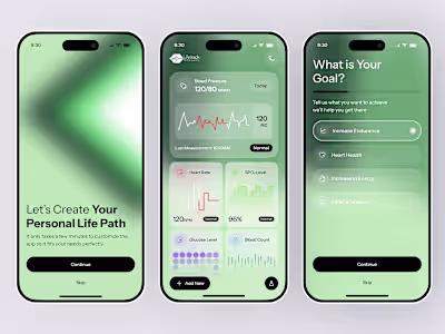 Modern HealthTech Mobile App Redesign