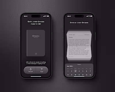 yume, a dream journalling app