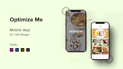 Optimize Me (Diet Plan App) :: Behance