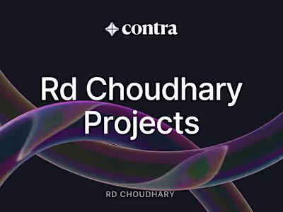 Rd Choudhary work portfolio 