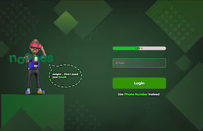 NOONE's  DASHBOARD REDESIGN