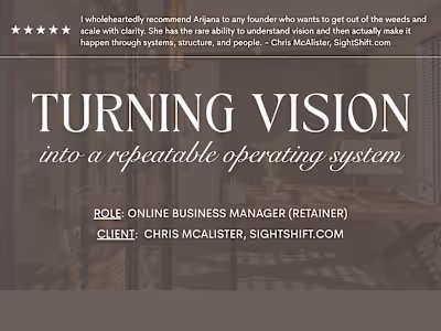 Leadership Consulting Firm Operations Overhaul