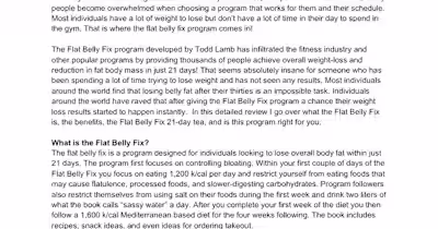 Flat Belly Fix Tea Product Copywriting