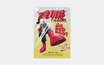 'THE BIG RED BOOT' by MSCHF® — Advertisement