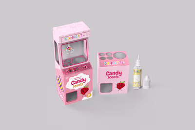 ✨Confetti Blue | Arcade Claw Machine Packaging