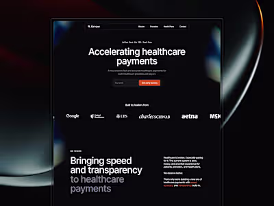Arrow Landing Page Framer