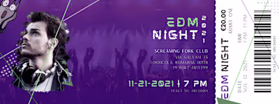 Rome Nightclub Event Ticket